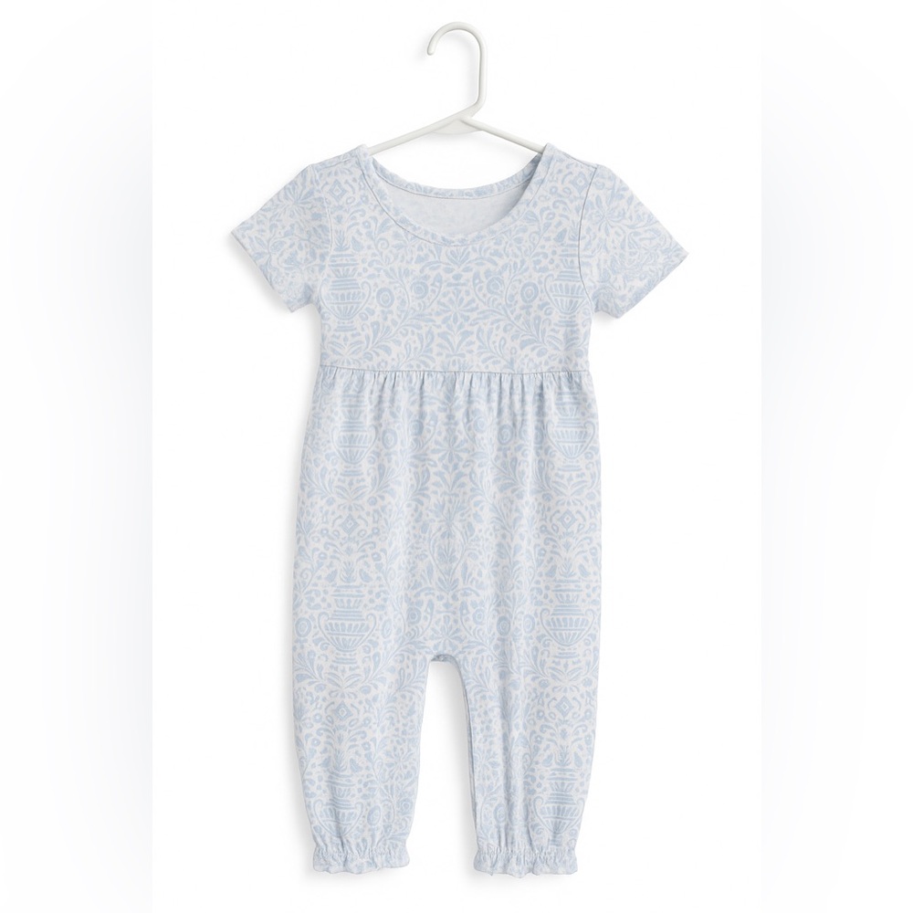 Adorable Blue and White 2T Romper